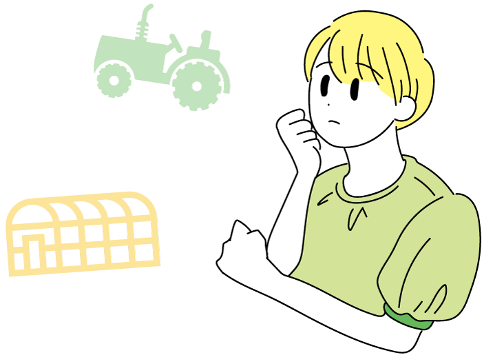 悩んでいる人物のイラスト